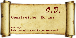 Oesztreicher Dorisz névjegykártya